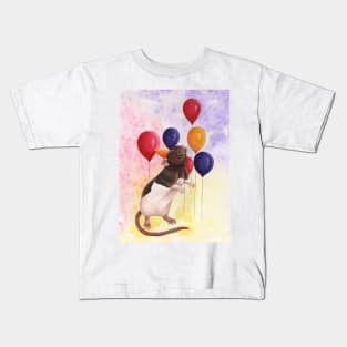 Rat Birthday Balloons Kids T-Shirt